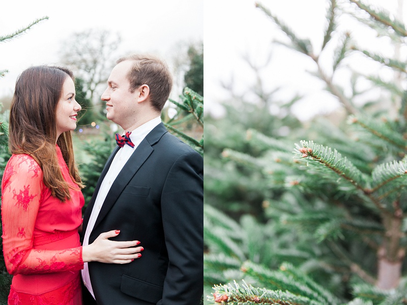 Maxeen Kim Photography, Couple Shoot, Christmas Tree Farm, Santa Fir