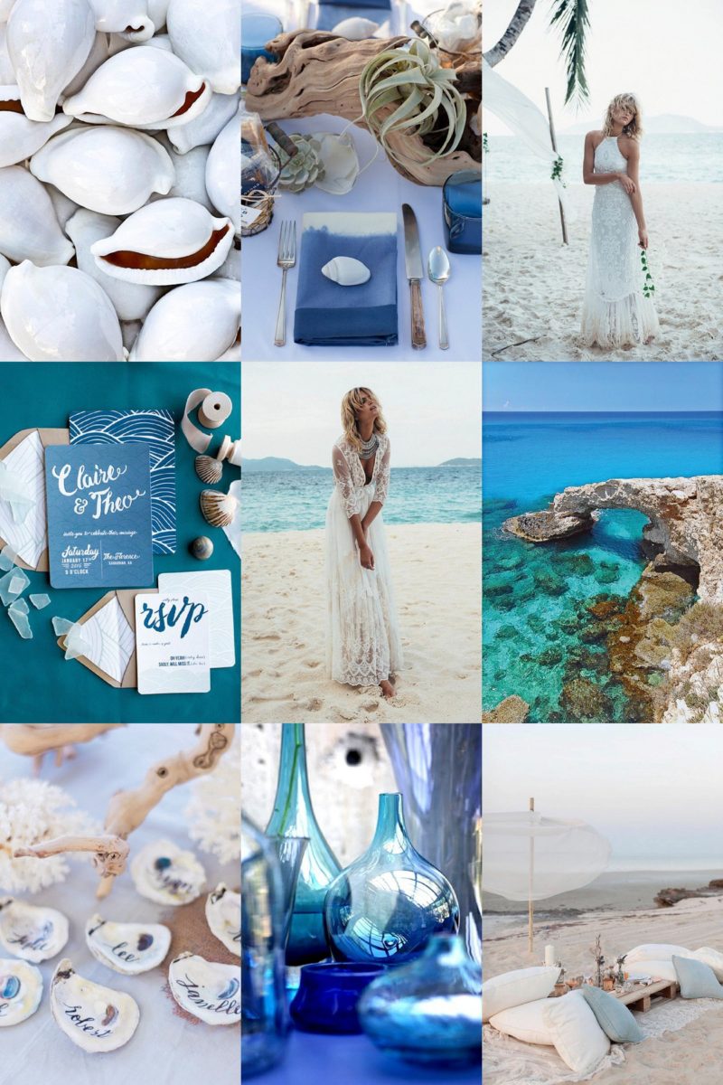 Beach Blue Inspiration Board, Maxeen Kim Photography, Wedding Inspiration
