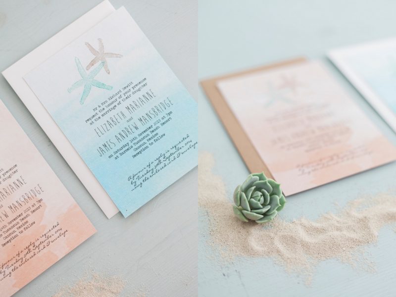 Ocean Themed Wedding Stationery