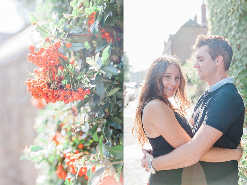 Gorgeous Couple with Autumn Berries in West Malling