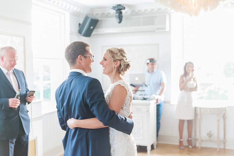 Happy Couple During Their Light And Airy First Dance 
