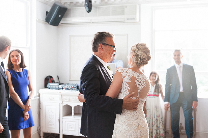 Bride with Her Dad During The Father Daughter Dance