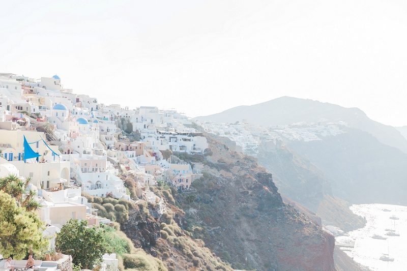 The Village of Oia on the Cliffs of Santorini