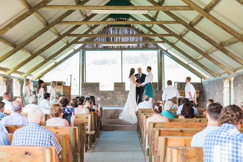 Bride and Groom in the Chaple at Lake Eland Game Reserve