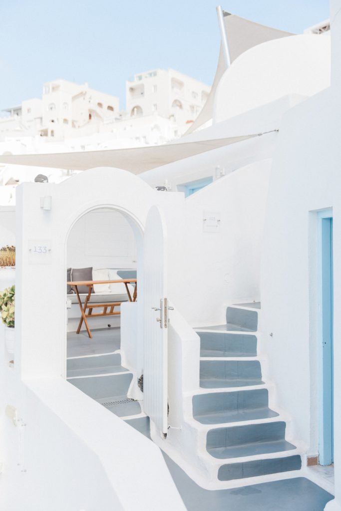 Stairways and doors at Dana Villas Santorini