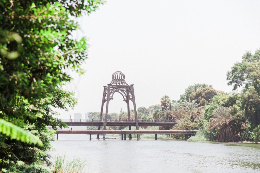 Bridge over the Nile River in Egypt