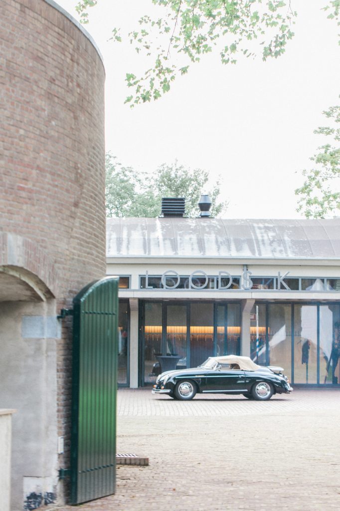 Porsche parked at Fort Altena in The Netherlands