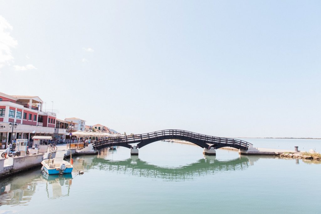 The pedestrian bridge of Lefkada town