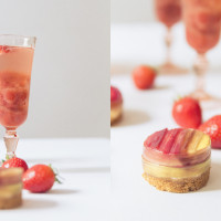 Maxeen Kim Photography, Rhubarb Lime Strawberry Fizz Cocktail, Cocktail Recipe, Tea America, Urban Flip Flops