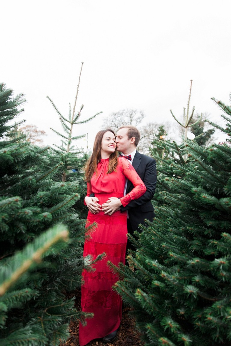 Maxeen Kim Photography, Couple Shoot, Christmas Tree Farm, Santa Fir