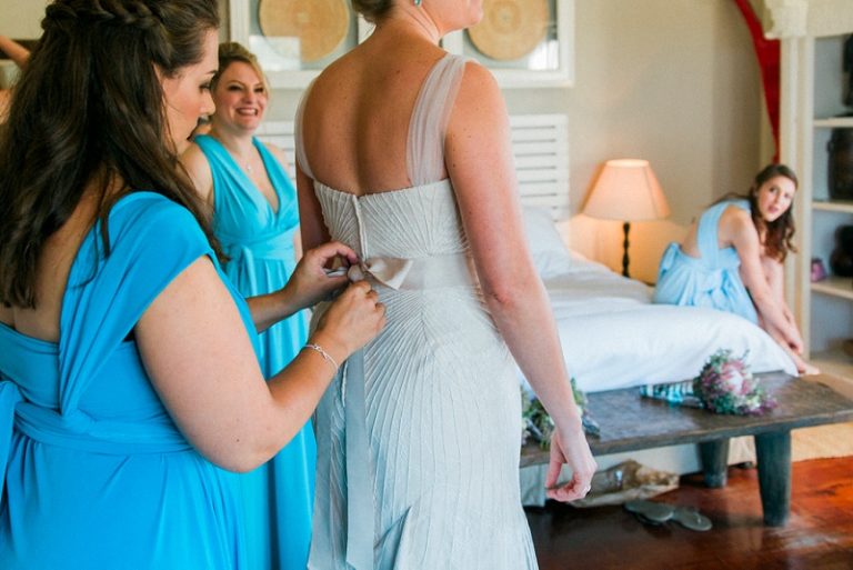 Bride Getting Ready on her Wedding Morning in South Africa by Maxeen Kim Photography