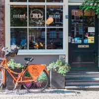 Bike Outside a Pub in Amsterdam, The Netherlands by Maxeen Kim Photography