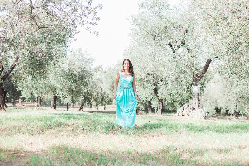 Portraits of Roberta Facchini in an Olive Grove in Italy by Maxeen Kim Photography