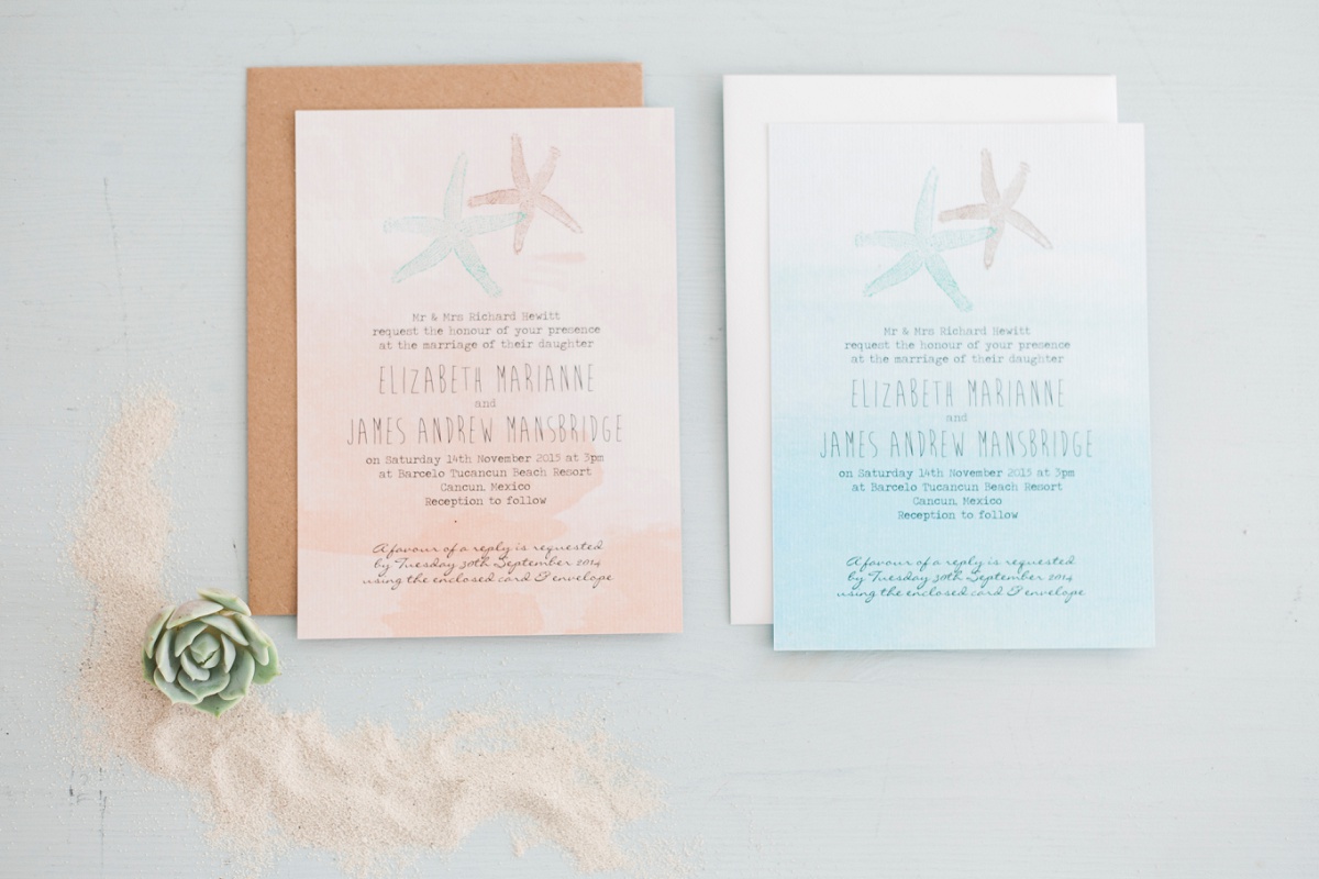 Ocean Themed Wedding Stationery Inspiration by Maxeen Kim Photography, Luxury Photographer in Greece and the UK