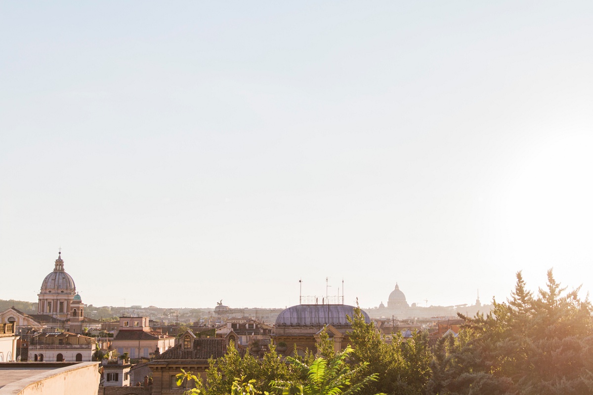 Sunset Over the Rooftops of Rome by Maxeen Kim Photography