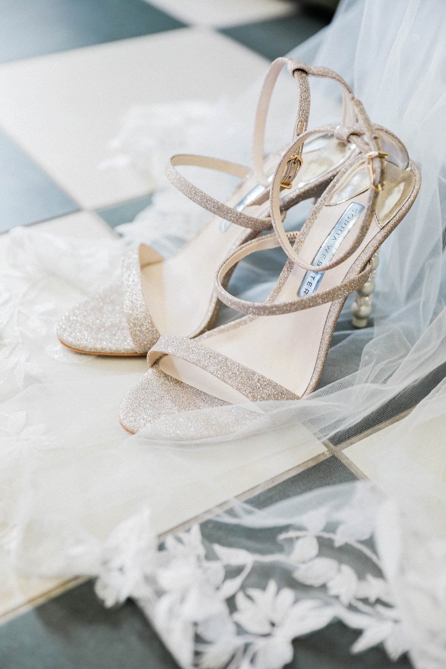 Sophia Webster Rosalind Crystal bridal heels at Irida Boutique Hotel in Parga
